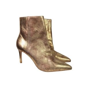 Zara Gold Ankle Boots